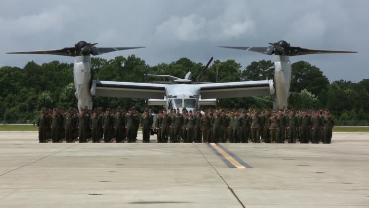 VMM-162 Welcome Home B Roll Marines With Medium Tiltrotor Squadron 162 ...